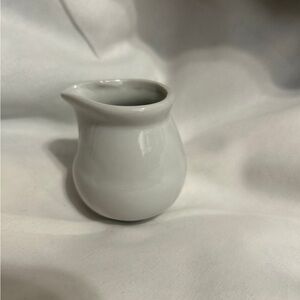 White Ceramic Mini Pitcher vintage